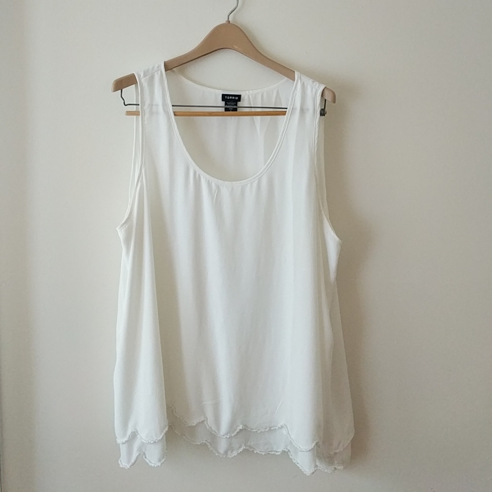 Torrid scallop edge top 3x